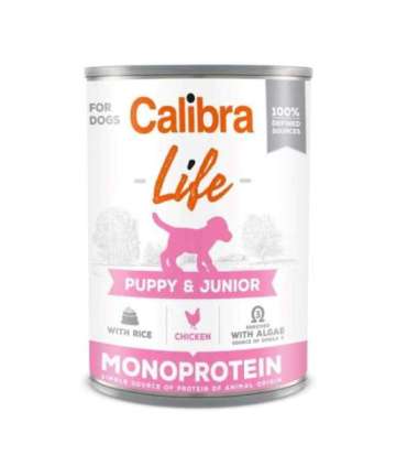 CALIBRA Dog Life Puppy&Junior Chicken & rice - wet dog food - 400g
