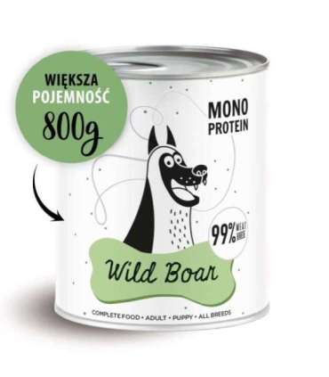 PAKA ZWIERZAKA Pepe Wild Boar - wet dog food - 800g
