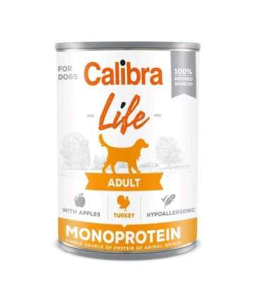 CALIBRA Dog Life Adult Turkey with apples - wet dog food - 400g
