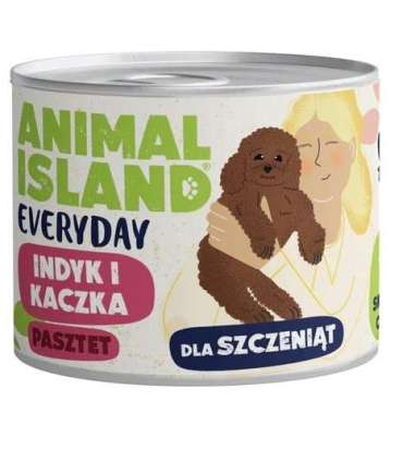 ANIMAL ISLAND Everyday Puppy Turkey and duck - wet dog food - 185g