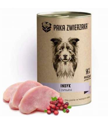 PAKA ZWIERZAKA Turkey and cranberries - wet dog food - 400g