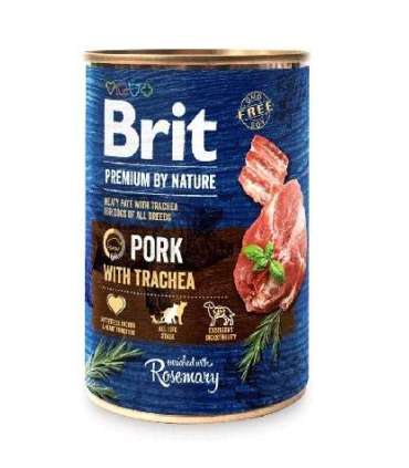 BRIT Premium by Nature Pork with Trachea - Wet dog food - 400 g