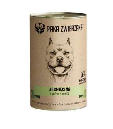 PAKA ZWIERZAKA Lamb and apple with mint - wet dog food - 400g
