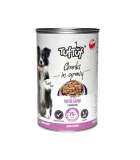 TUF TUF Chunks in gravy with lamb - wet dog food - 415g