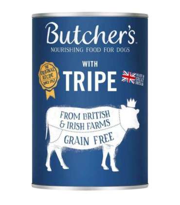 BUTCHER'S Original Tripe Mix Rumen Pate - wet dog food - 400g