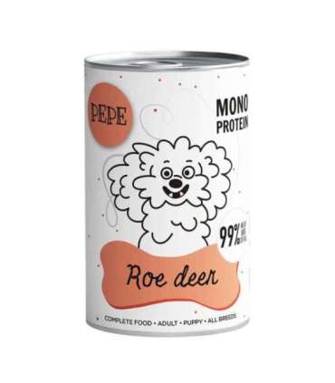 PAKA ZWIERZAKA Pepe Roe deer - wet dog food - 400g