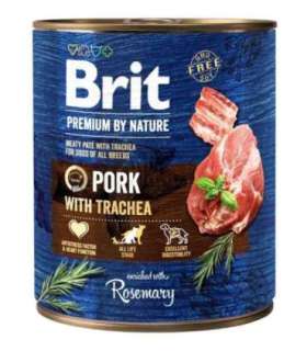 BRIT Premium by nature Pork with Trachea - wet dog food - 800g