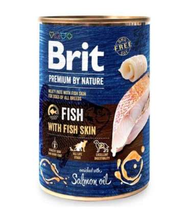 BRIT Premium by nature Fish with fish skin - wet dog food - 400g