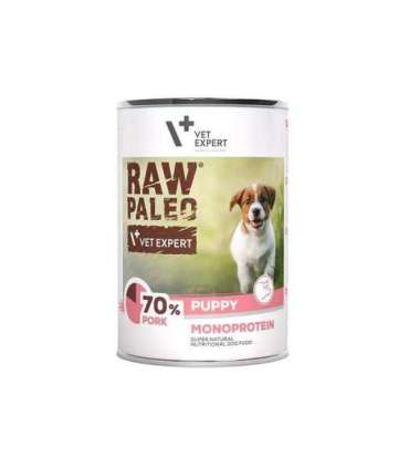 RAW PALEO Puppy Monoprotein Pork - wet food for puppies - 400 g