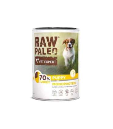 RAW PALEO Puppy Monoprotein Turkey - wet food for puppies - 400 g
