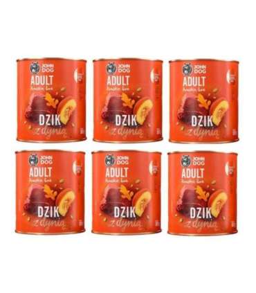 JOHN DOG Pumpkin Adult Boar with pumpkin - Wet dog food - 6x800g