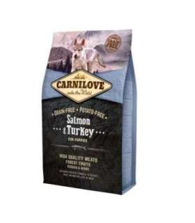 CARNILOVE Salmon and turkey for puppies - dry dog food - 4kg