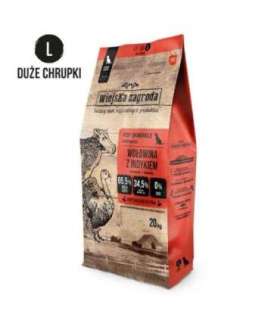 Rural Farm Beef with turkey L - dry dog ​​food - 20kg