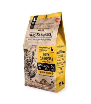 WIEJSKA ZAGRODA Turkey with lamb M - dry dog food - 9kg