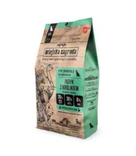 WIEJSKA ZAGRODA Turkey with Rabbit S – dry dog food – 9kg