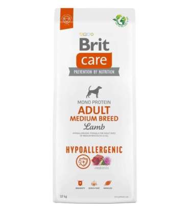 BRIT Care Hypoallergenic Adult Medium Breed Lamb - dry dog food - 12 kg