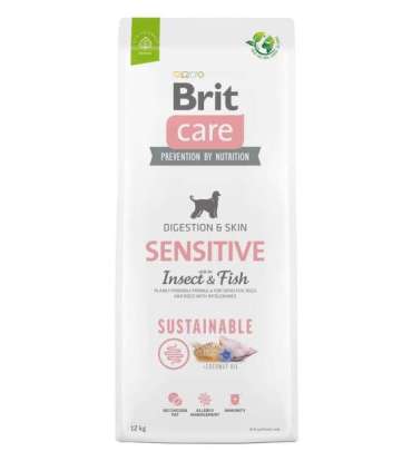 BRIT Care Dog Sustainable Sensitive Insect & Fish - dry dog food - 12 kg