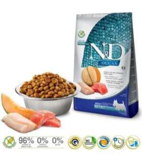 FARMINA N&D Ocean Dog Salmon, Cod, Cantaloupe, Melon Adult Mini - dry dog food - 2.5 kg