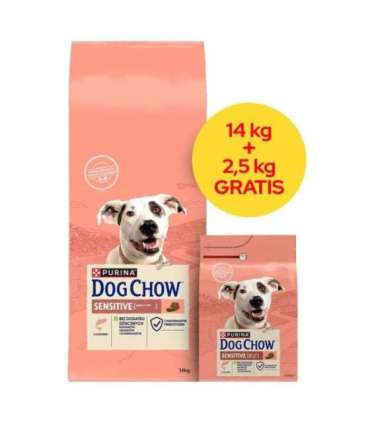 PURINA Dog Chow Sensitive Salmon - dry dog food - 14 + 2,5kg