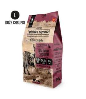 WIEJSKA ZAGRODA Beef with Wild Boar L – dry dog food – 9kg