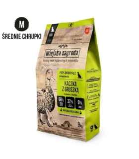 WIEJSKA ZAGRODA Duck with Pear M – dry dog food – 9kg