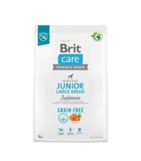 Dry food for young dog (3 months - 2 years), large breeds over 25 kg - Brit Care Dog Grain-Free Junior Large salmon 3kg