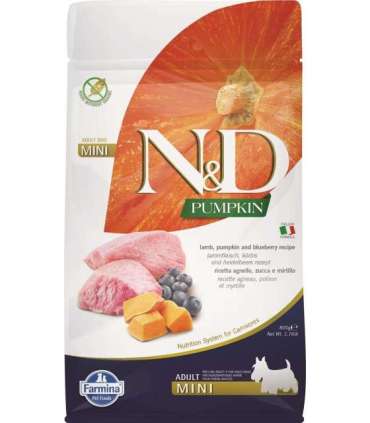 FARMINA N&D Pumpkin Dog Lamb & Blueberry Adult Mini - dry dog food - 800 g