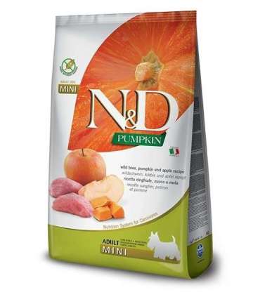 FARMINA N&D Pumpkin Adult Mini Boar&Apple - dry dog food - 7 kg