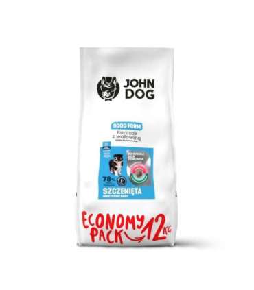 JOHN DOG Good Form Puppy Chicken with beef - dry dog food - 12 kg