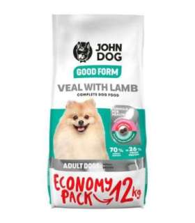 JOHN DOG Good Form Adult Mini  Veal with lamb - dry dog food - 12 kg