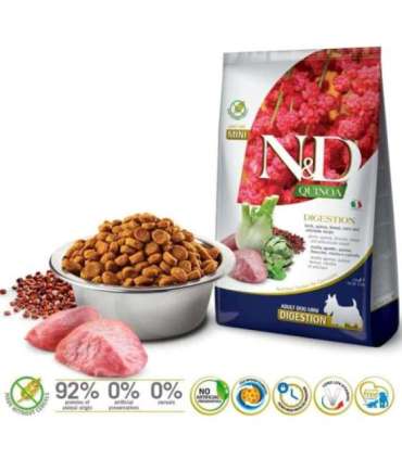 FARMINA N&D Quinoa Dog Digestion Lamb Adult Mini - dry dog food - 2.5 kg
