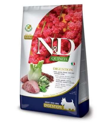 FARMINA N&D Quinoa Dog Digestion Lamb Adult Mini - dry dog food - 2.5 kg