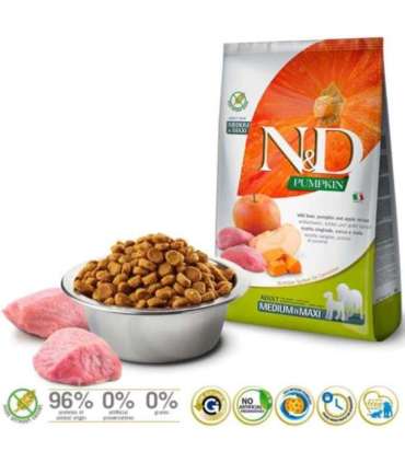 Farmina Pet Food BOAR AND APPLE ADULT MEDIUM & MAXI