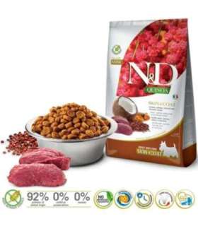 FARMINA N&D Quinoa Dog Skin&Coat Venison, Coconut Adult Mini  - dry dog food - 2.5 kg
