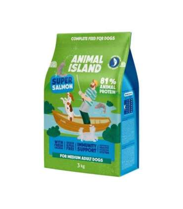 ANIMAL ISLAND Super salmon - dry dog food - 3kg