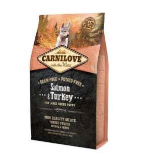 CARNILOVE Puppy Salmon and turkey Large breeds - dry dog food - 4kg