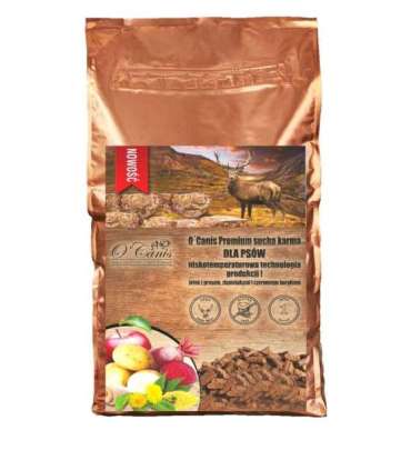 O'CANIS Deer with millet, potatoes, and red beet - dry dog food - 6kg
