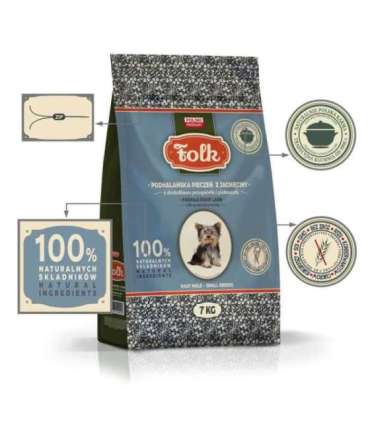 FOLK Small breeds Podhale-style lamb roast with quail and parsley - dry dog food - 7kg