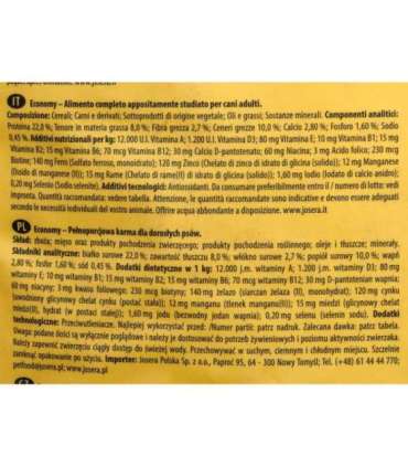 Josera JosiDog Economy 15 Kg Adult Pork, Vegetable