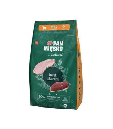 PAN MĘSKO with Herbs Turkey with duck M - dry dog food - 9kg