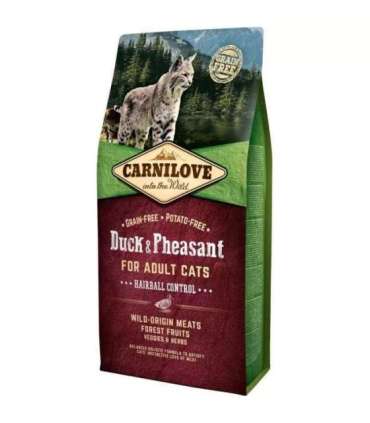 CARNILOVE Duck & Pheasant Hairball Control - dry cat food - 6kg