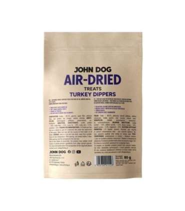 JOHN DOG Air-Dried Turkey dippers - dog treat - 80g