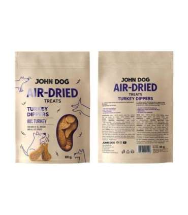 JOHN DOG Air-Dried Turkey dippers - dog treat - 80g