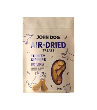 JOHN DOG Air-Dried Turkey dippers - dog treat - 80g