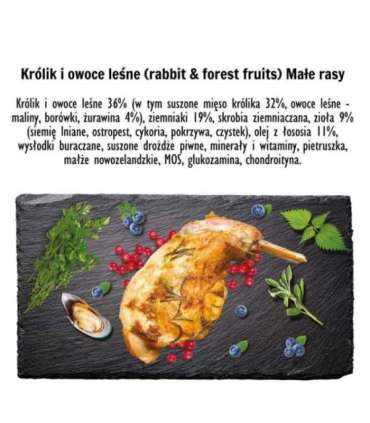 PAKA ZWIERZAKA Rabbit with forest fruits S - dry dog food - 3kg