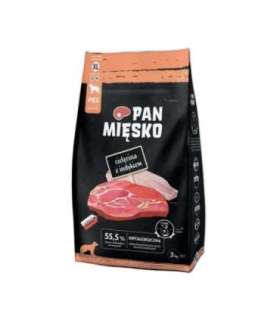 PAN MIĘSKO Veal with turkey XL - dry dog food - 3kg