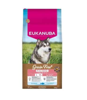 EUKANUBA Grain Free Senior Large Ocean Fish - dry dog food - 12kg