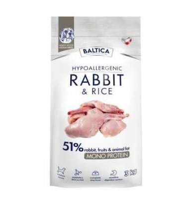BALTICA NUTRACEUTIC Hypoallergenic Rabbit & Rice M 3kg