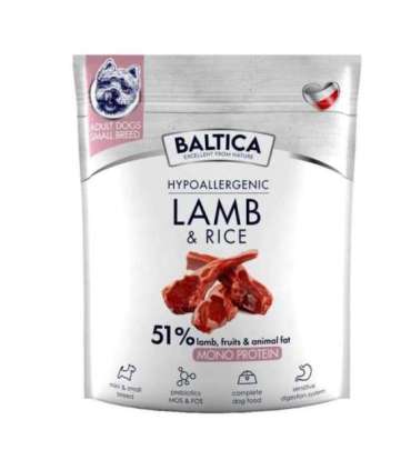 BALTICA Nutraceutic Hypoallergenic S Lamb with rice - dry dog food - 1kg