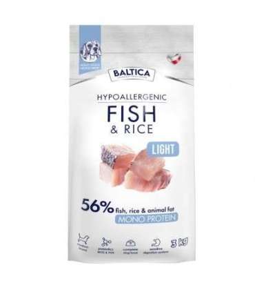 BALTICA NUTRACEUTIC Hypoallergenic Fish & Rice Light M 3kg